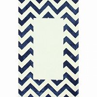 ковер zig zag синий с квадратом 120х180 в Ижевске