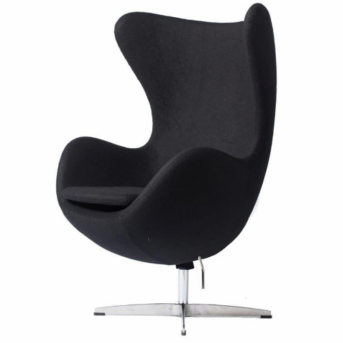 кресло egg chair кашемир черное в Ижевске