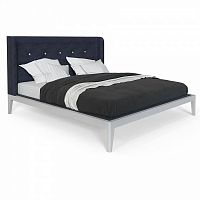 кровать двуспальная 160x200 темно-синяя fly soft new в Ижевске