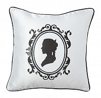 подушка с принтом ladies' profile white в Ижевске