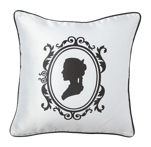 подушка с принтом ladies' profile white в Ижевске