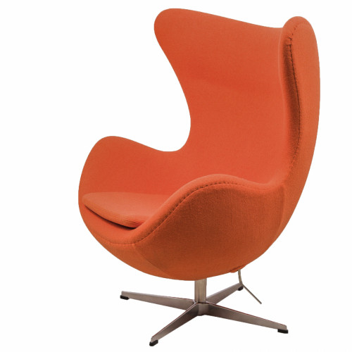 кресло egg chair шерсть оранжевое в Ижевске