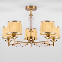 потолочная люстра eurosvet amalfi 60081/5 золотая бронза в Ижевске