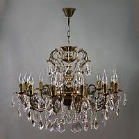 подвесная люстра ambiente alicante 8888/12 pb new leaf бронза в Ижевске