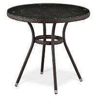 стол из иск. ротанга t283ant-w51-d80 brown в Ижевске