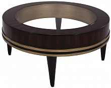 стол журнальный round низкий коричневый, прозрачный в Ижевске