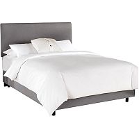 кровать двуспальная 180х200 серая frank platform gray в Ижевске