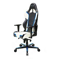 кресло геймерское dxracer racing черно-бело-синее в Ижевске