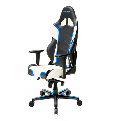 кресло геймерское dxracer racing черно-бело-синее в Ижевске