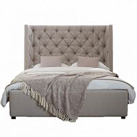 кровать двуспальная 180х200 бежевая carlyle в Ижевске