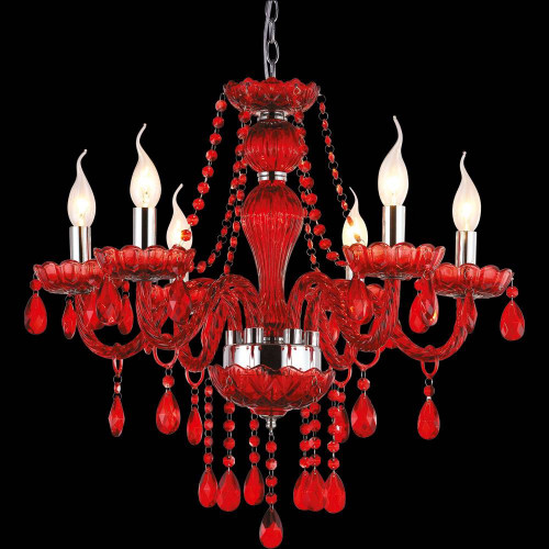 подвесная люстра arte lamp teatro a3964lm-6rd в Ижевске
