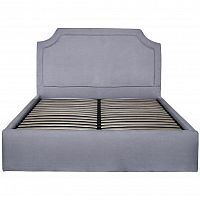 кровать двуспальная 160х200 серая из велюра regina в Ижевске