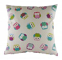 подушка с принтом owl print pink в Ижевске