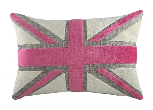 подушка с британским флагом pink velvet в Ижевске
