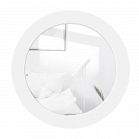 зеркало круглое в белой раме sheer в Ижевске