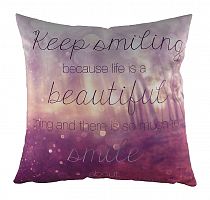 подушка с принтом keep smiling в Ижевске
