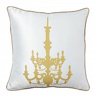 подушка с золотым канделябром chandelier white в Ижевске