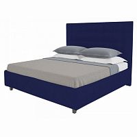 кровать royal black 90х200 велюр синий р в Ижевске