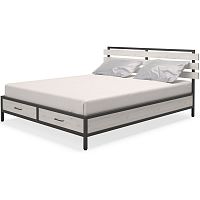 кровать двуспальная 160х200 белая neo loft в Ижевске