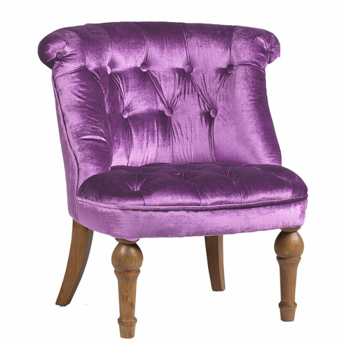 кресло sophie tufted slipper chair лиловое в Ижевске
