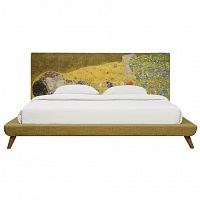 кровать двуспальная 160х200 желтая the kiss в Ижевске