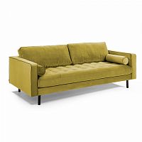 диван bogart sofa 3 трехместный темно-желтый от la forma (ex julia grup) в Ижевске