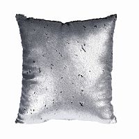 подушка с пайетками серебристо-серая 45*45см в Ижевске