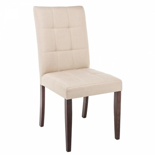 стул деревянный madina dark walnut / fabric cream в Ижевске