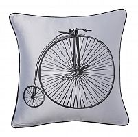 подушка с ретро-велосипедом retro bicycle grey в Ижевске