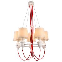 подвесная люстра arte lamp sergio a3325lm-5wh белая в Ижевске