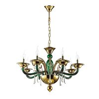 дизайнерская подвесная люстра odeon light rocca 3926/8 золото в Ижевске