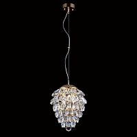 подвесной светильник crystal lux charme sp3+3 led gold/transparent в Ижевске
