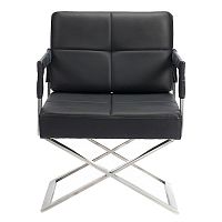кресло aster x chair кожа черное в Ижевске