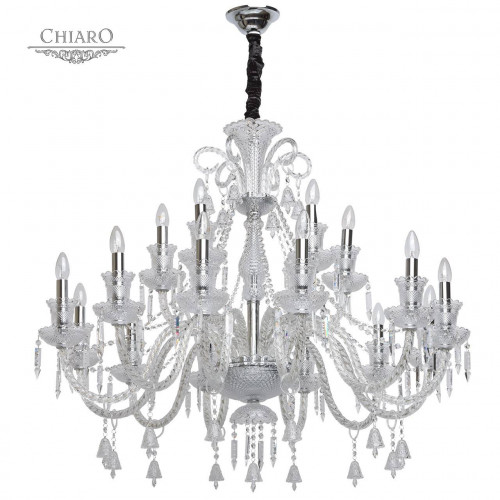 подвесная люстра chiaro барселона 313012418 хром в Ижевске