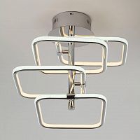 потолочная светодиодная люстра eurosvet spencer 90067/4 хром в Ижевске