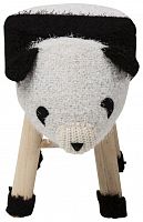 kare design пуф panda, коллекция "панда" 40*35*27, полиэстер, полиуретан, сосна, белый в Ижевске