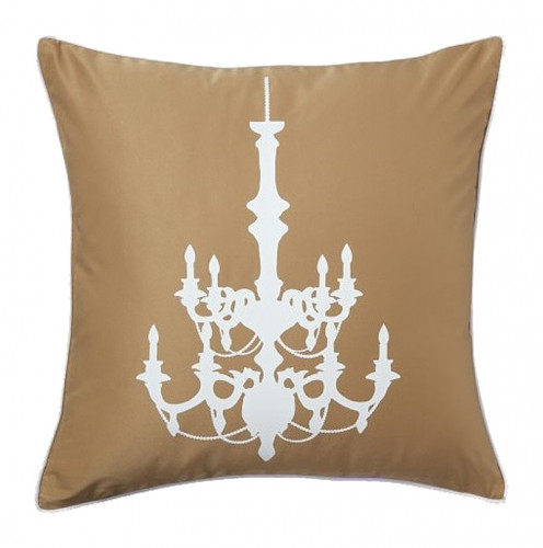 подушка с рисунком канделябра chandelier mustard в Ижевске