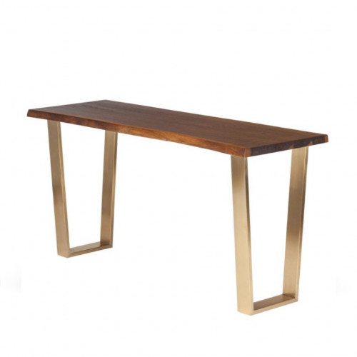 консоль wood&steel коричневая, золото в Ижевске