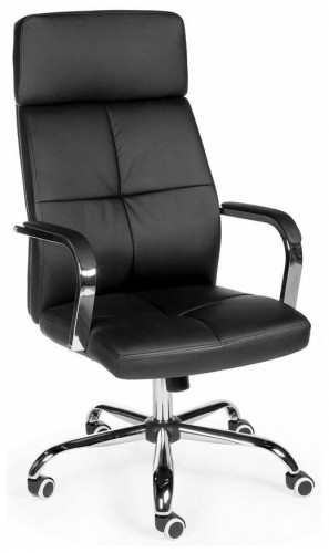 кресло для руководителя norden chairs алекс, обивка: искусственная кожа, цвет: экокожа черная в Ижевске