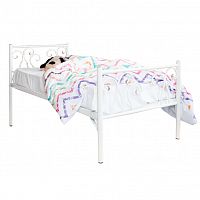 кованая кровать детская 70х160 белая лацио kids в Ижевске