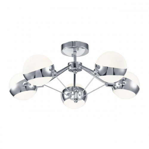 потолочная люстра freya silvia fr5009cl-05ch белая в Ижевске