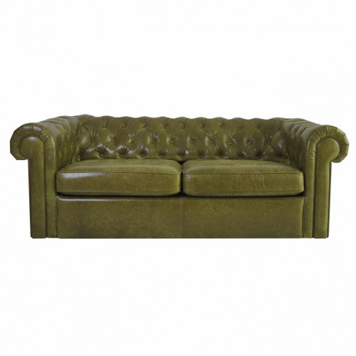 диван chesterfield двухместный прямой оливковый в Ижевске