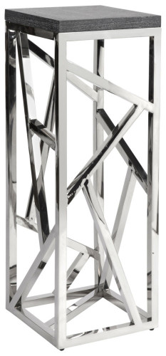 консоль geometric высокая 40x40x110 металл, серая столешница в Ижевске