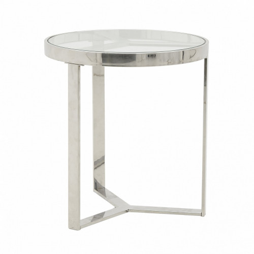 стол silver glass small серебристый, прозрачный в Ижевске