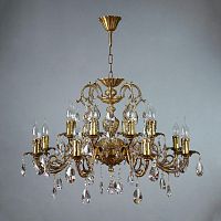 подвесная люстра ambiente alicante 8888/8+8 ab tear drop бронза в Ижевске