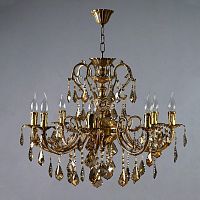 подвесная люстра ambiente alicante 8888/8 ab honey leaf в Ижевске