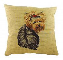подушка с фото йоркширского терьера yorkie sitting в Ижевске