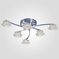 потолочная люстра eurosvet 80106/6 хром в Ижевске