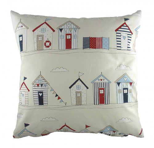 подушка с принтом beach huts blue в Ижевске