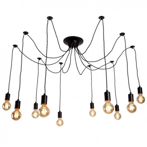 подвесная люстра arte lamp 76 a9184sp-10bk в Ижевске